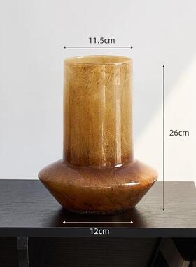 轻1奢美美拉系玻德璃花瓶北欧摆件客厅餐式花桌插样板间酒店装饰