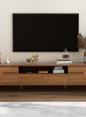 现色代简约木框电视柜36098茶几合矮组实地柜中式小户型影视柜胡