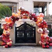 装 结婚现开业气球拱门支架饰布花置门婚礼场布置婚庆用品29拱门
