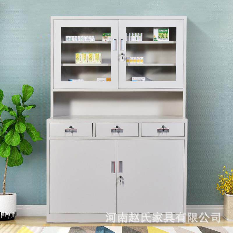 西直药柜医务室药店ZS-YGA配药房柜带锁医院西药柜柜台药加药厂家