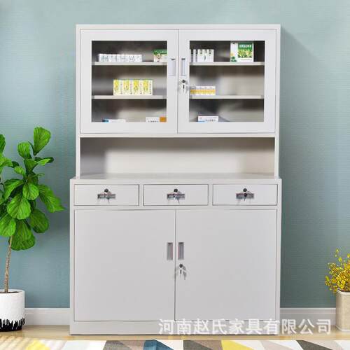 西直药柜医务室药店ZS-YGA配药房柜带锁医院西药柜柜台药加药厂家