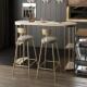 北欧板985吧台桌子桌简约家用ns奶i茶店客岩厅长条隔断靠墙高脚椅