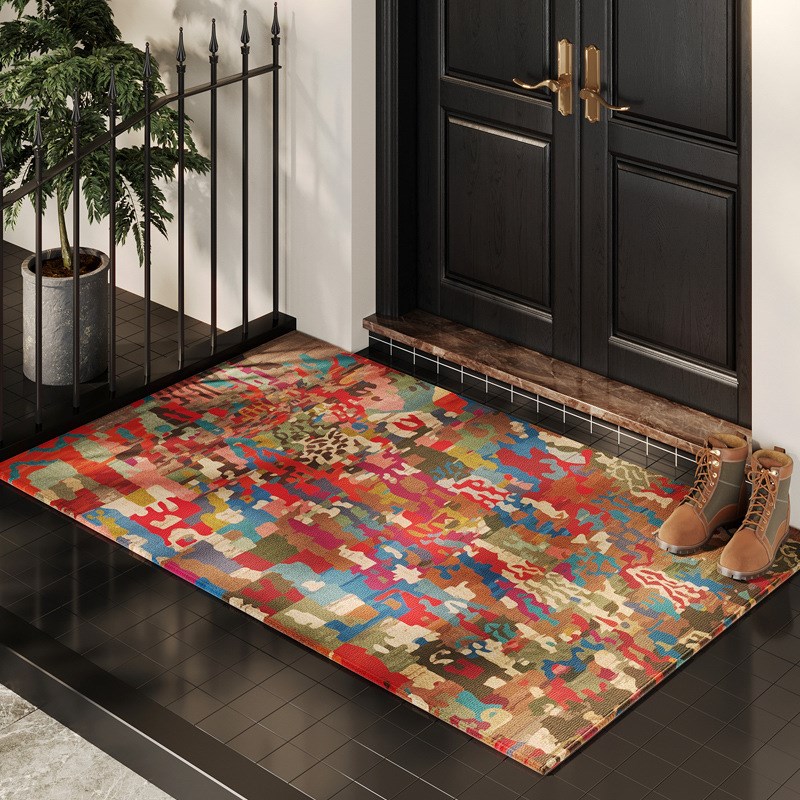 玄关门口多巴胺脚垫经典美式复古入户进门垫可水洗地垫家用防滑垫