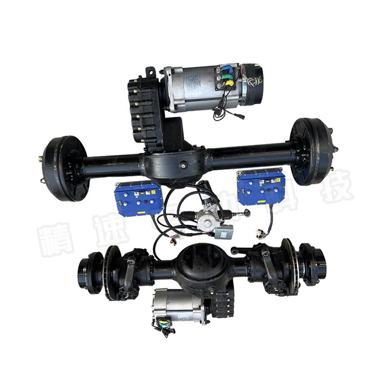 遥控车前后桥总成升级配件四驱车桥载重3-5吨碟刹驱动改装车线控