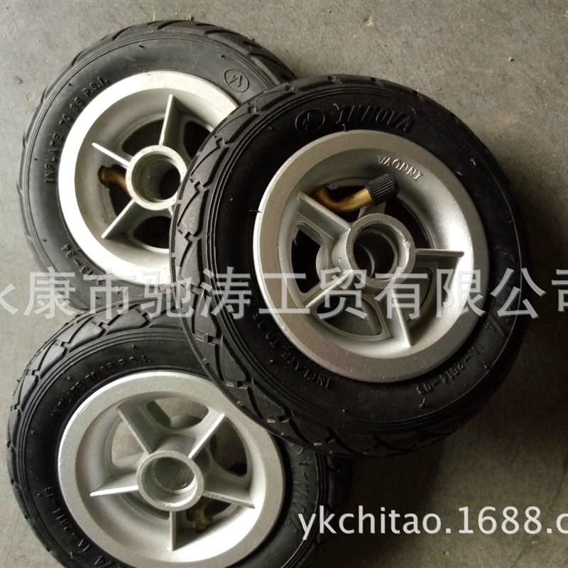 小金刚电动滑板车6X11/4轮胎塑料轮毂6寸充气轮铝轮毂