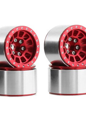 1/18 TRX4M路虎烈马1.0英寸金属轮毂 攀爬车铝合金轮毂 SCX24 FMS