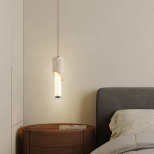 卧室床头吊灯中式复古风黄洞石餐厅吧台玄关小吊线灯2025新款