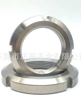 JLNS10-M50不锈钢精密细牙轴承自锁开槽圆螺母 防松圆螺母