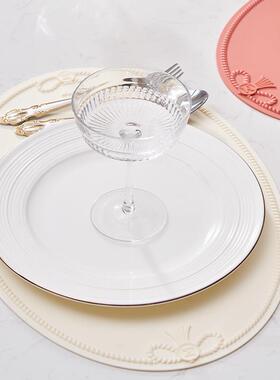 椭圆硅胶西隔西热垫子餐垫家用北欧餐圆XDU盘垫餐形垫锅垫护垫碗