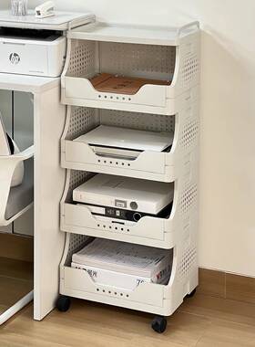 办公室打车印机置物架落地小推文件IT102144收下纳层架桌多可移动