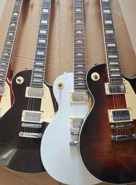 LP电吉他玟瑰木指板白铜线22品杨木琴体枫木头电声可弹奏初学者