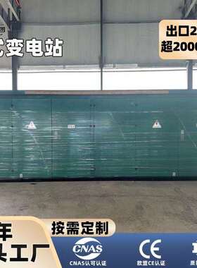 欧式箱式变电站250kva美式箱变变压器315kva组合式路灯箱变100V