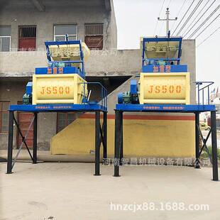 J混S500 动土门混凝搅拌机行星型走台接料凝土搅开 750型气无品牌