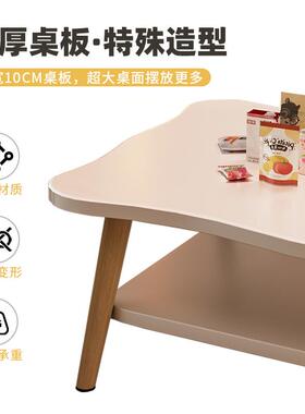 茶几小型客ELC厅家用茶桌0户24新款轻奢高2级约感现代简出租屋小