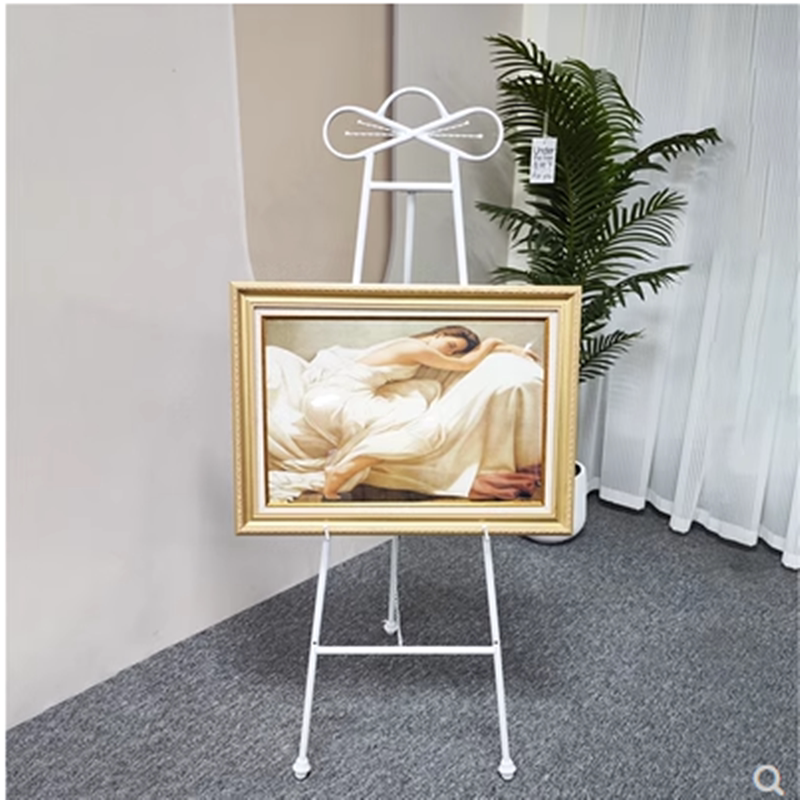 金属画架展示架迎宾牌支架相框立架落地铁艺油画架广告架婚庆画架