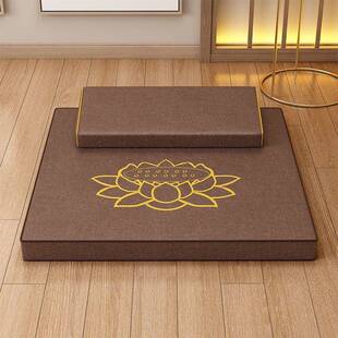 打修坐垫2cGnETyn禅垫拜佛垫王冥想静坐禅垫家用折叠加厚艺椰布棕