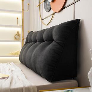 黑色软床头靠垫三枕角靠垫双人沙发大背靠背榻榻米F8包床上靠靠包
