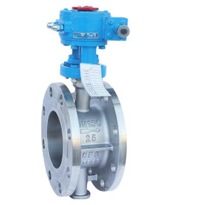 D343W-6RL1涡轮316ZKPL不-锈钢法兰蝶阀三40900硬密封偏心耐腐蚀