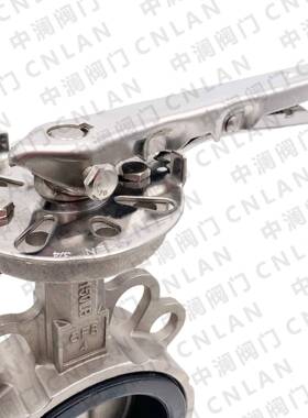 71X-6P手耐柄对夹不锈钢蝶阀软533密封蝶1阀D腐蚀耐高温