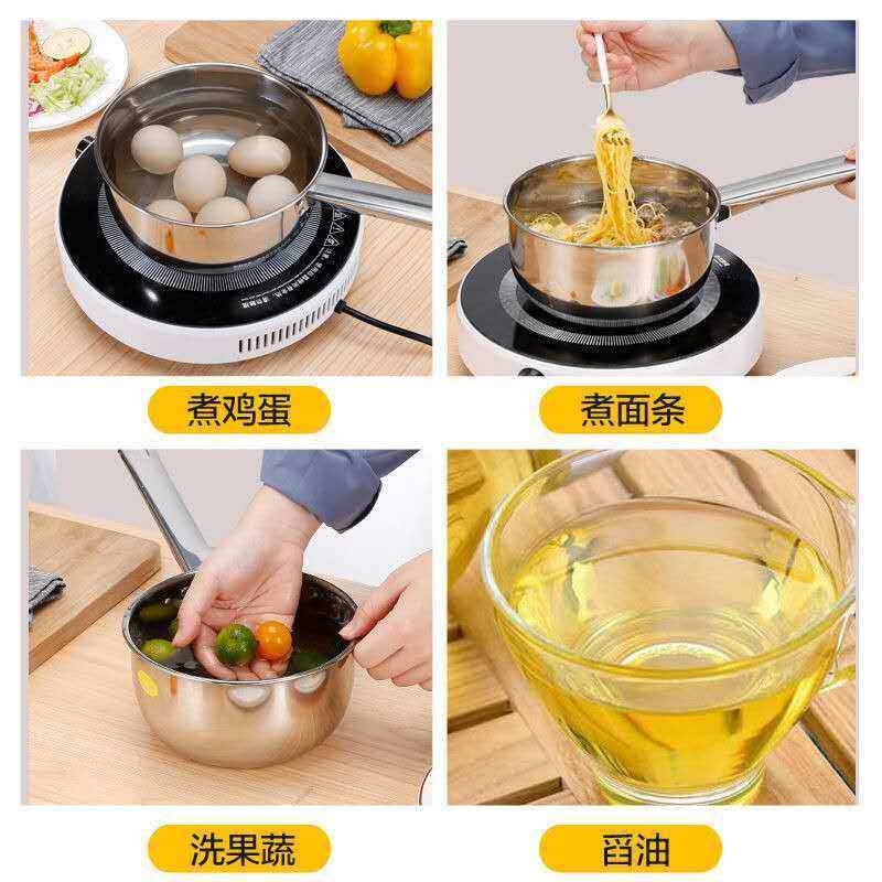 家用不锈钢水瓢水勺厨房瓢子带柄勺子盛水舀子舀水瓢水飘长柄水漂