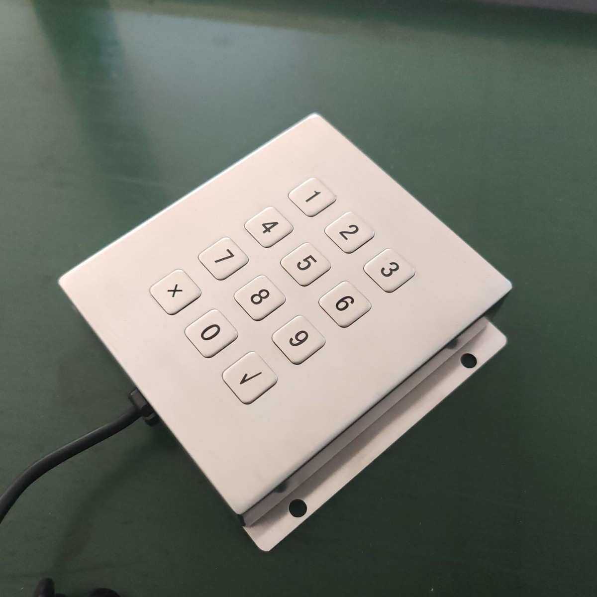 工业金属键盘门禁键盘矿用键盘12键按键防水防电防尘高端盒子键盘