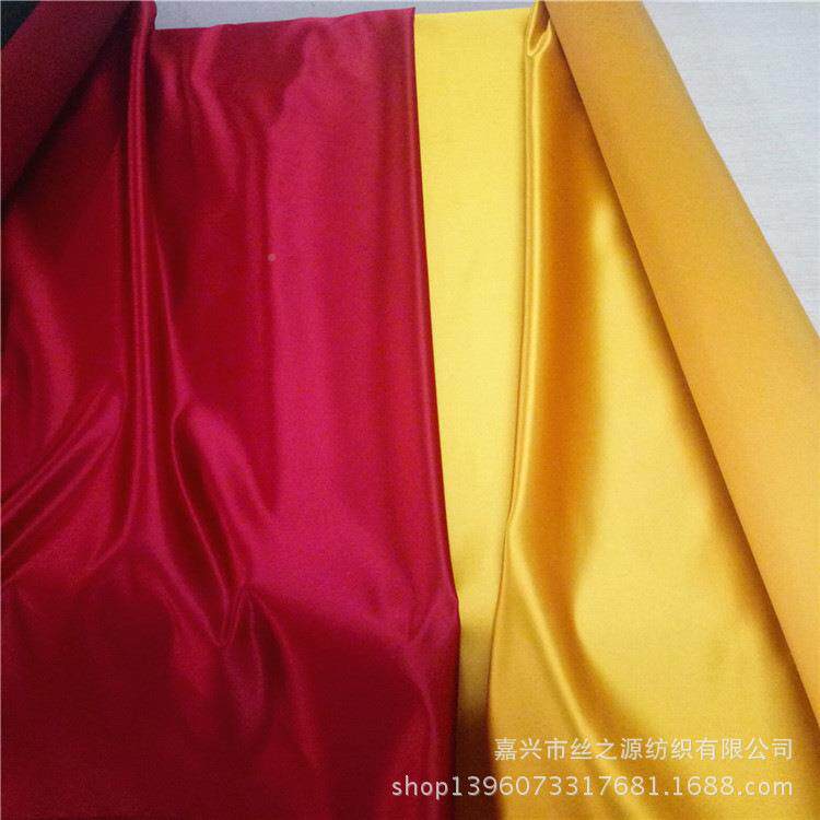 素库缎1色织素绉面缎00%真丝高档婚纱EUE礼服重料磅真丝面料