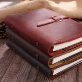 6复古手制作记工事本金属活页夹本替A6201024芯A可拆卸换