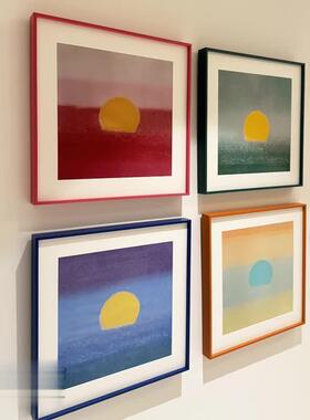 包豪斯术沙SN250605发背景装饰画高级感玄关2壁画小2众艺客厅挂画