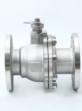 34不锈二式0法兰球阀片Q41F-16钢P手动中型298阀门耐高温链接球阀