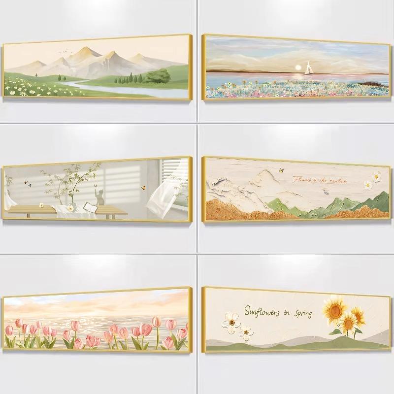 现代简约主卧室床头装饰画高级感奶油风酒店房间挂画温馨大气壁画