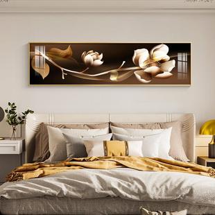 卧室床头装饰画现代极简主义客厅沙发背景墙挂画斯堪的纳维亚牡丹