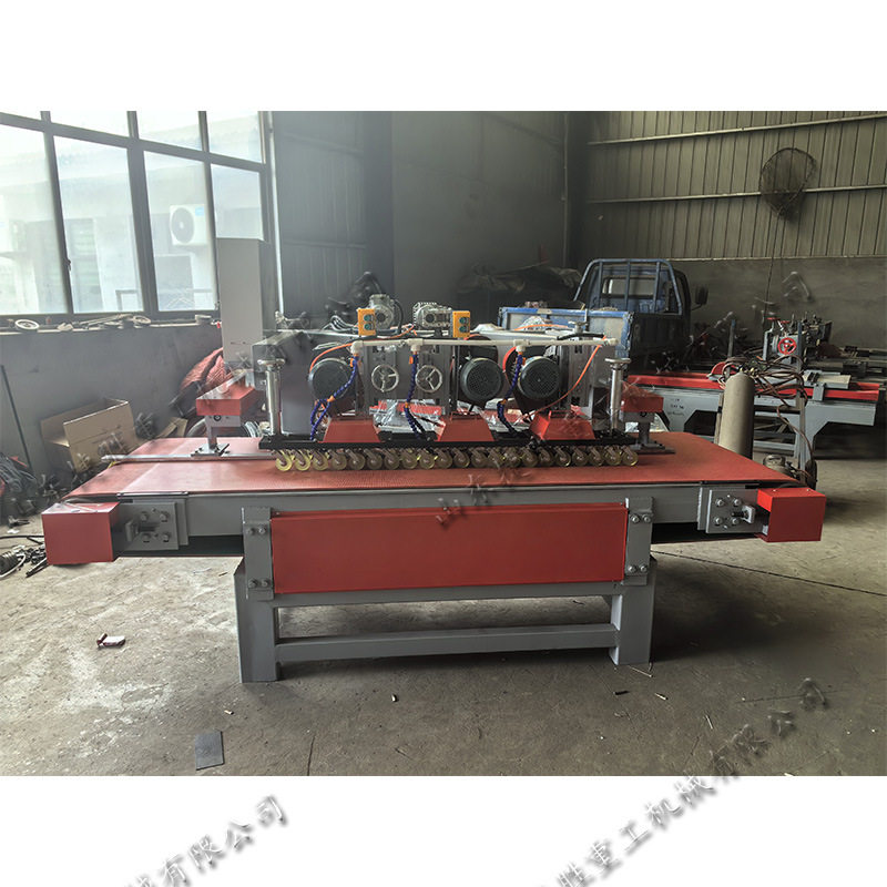 全自动数控三刀切割机自动进退料石材下料机无毛边花岗岩切边机