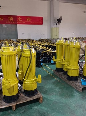 三相不锈钢潜水泵50WQX10-34-2.2380V高扬程潜水污水泵