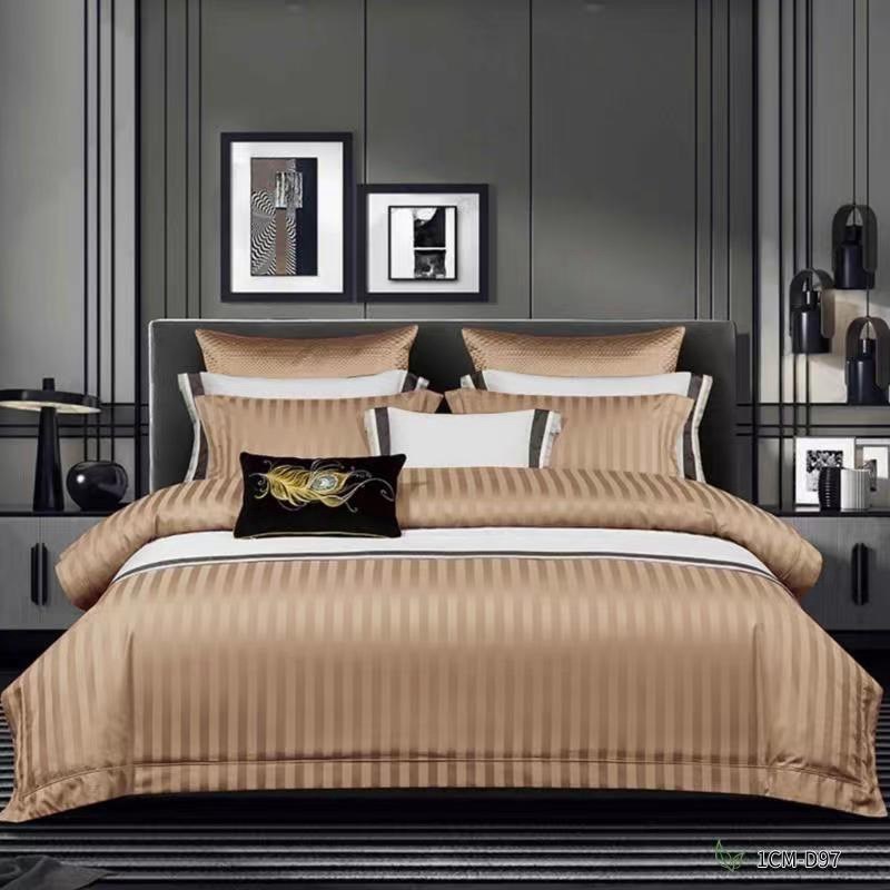 CB#宾馆酒店纯色床单被套四件套棉白棉民宿1.5m1.8m2m米床上用品