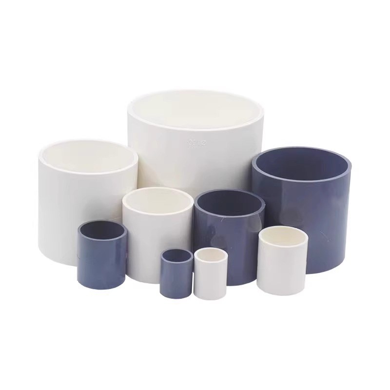 PVC水管直接管件配件接头直通给水管鱼缸水族上下水25 50 63 75管