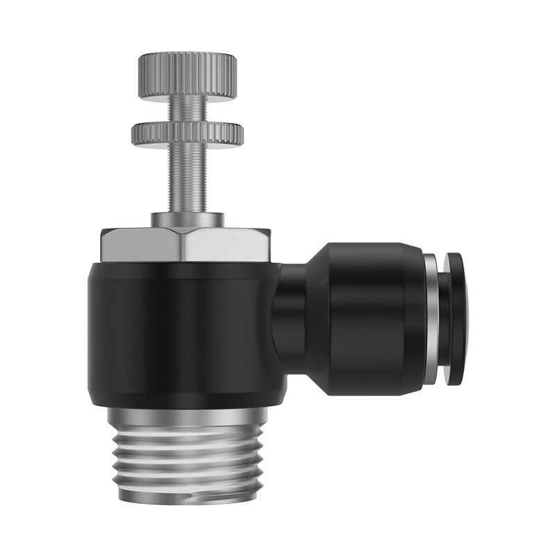 TPM朝日气动调速节流阀SL6-02/8-0203/12-04气管快插气缸排气节流