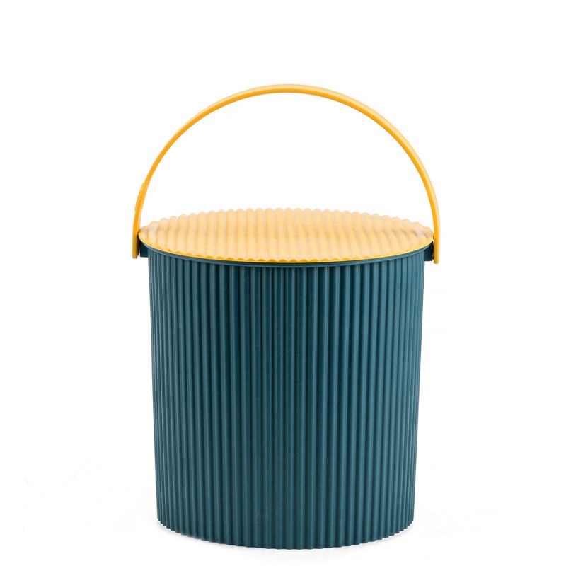 家用手提水桶塑料加厚可坐钓鱼收纳垃圾桶带盖户外小桶子