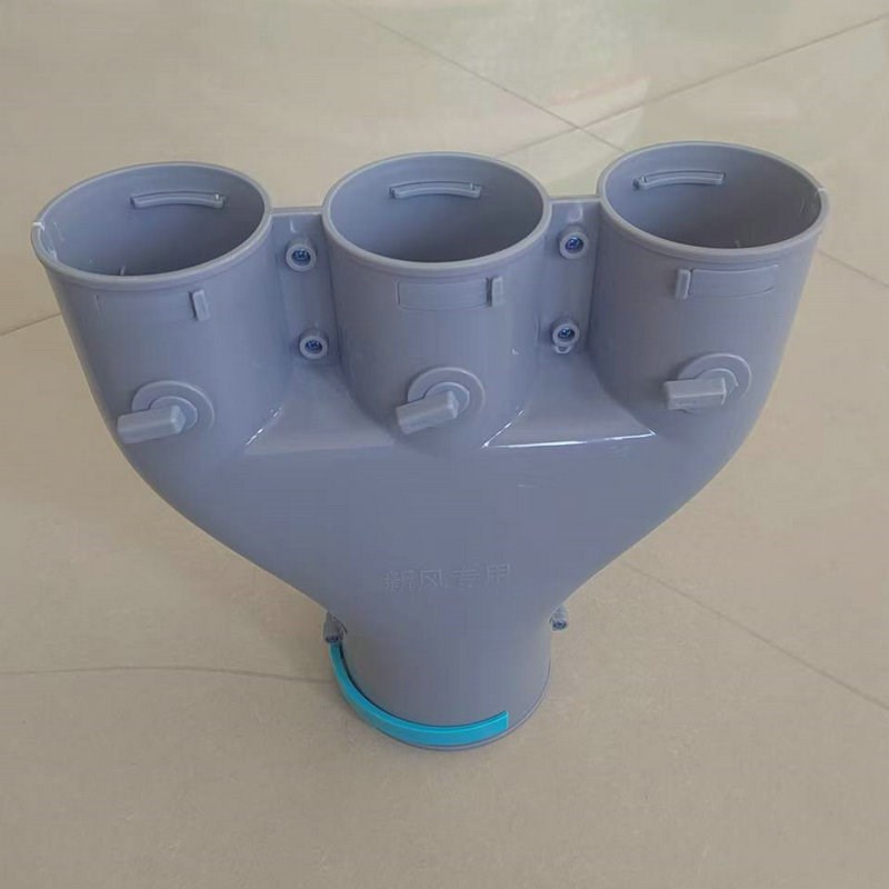 新风系统新风分支器四通新风辅材配件新风双壁波纹管四通PE管四通