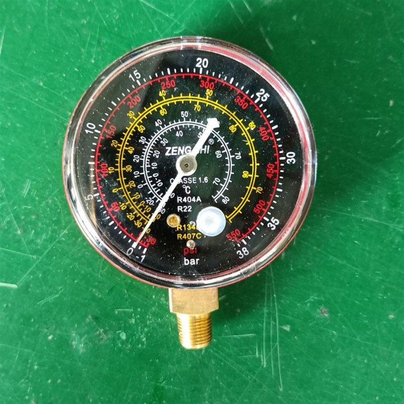 精品汽车空调加氟压力表高低压雪种表头冷媒加注表冷气维修工具