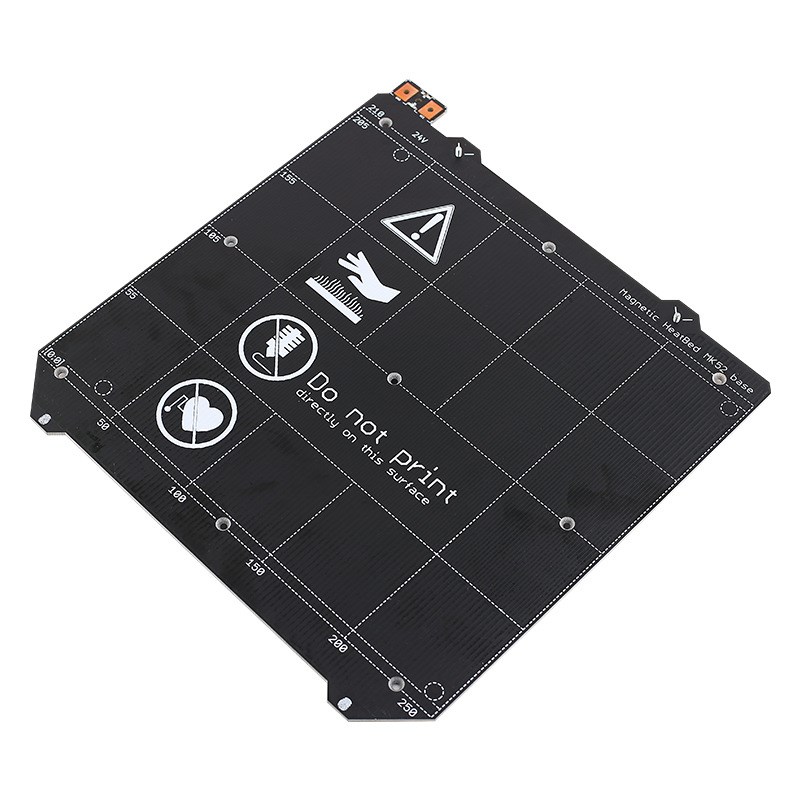 3D打印机配件MK52热床平台PCB铝基板 Magnetic HeatBed12 24V磁性
