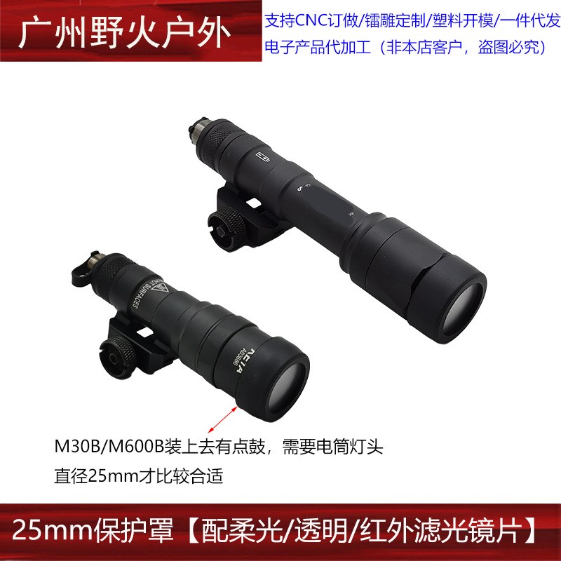 【电筒/红点保护罩】T1/T2/X300V/X400V/SRO/MRO电筒挡片防暴保护
