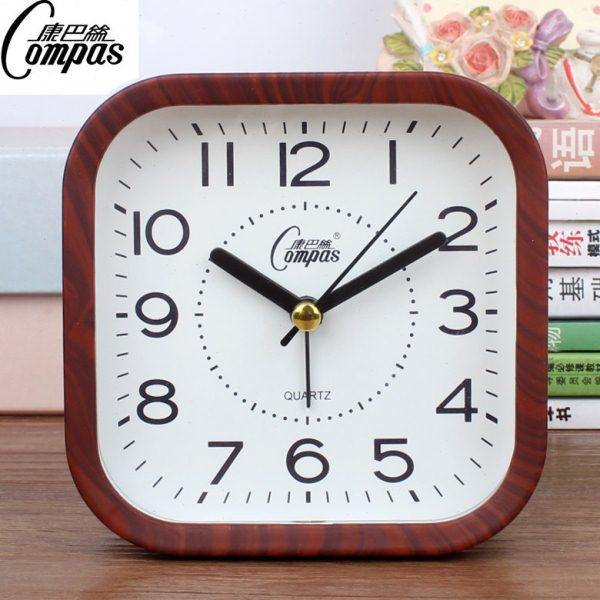 康巴丝静音闹钟床头简约小台钟老人学生用大体字座钟卧室用小钟表,家居饰品,台钟/闹钟,淘宝优惠券,粉丝福利购,淘宝优惠卷