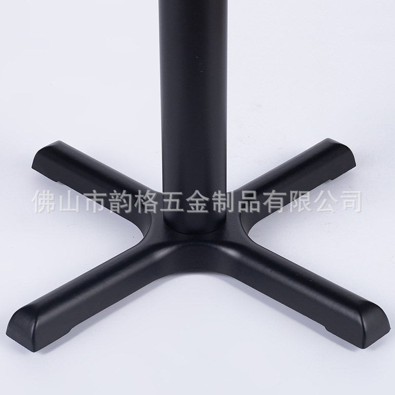 铸铁桌脚餐台脚简约支撑腿十字底座四脚铁艺桌腿咖啡桌架金属支架