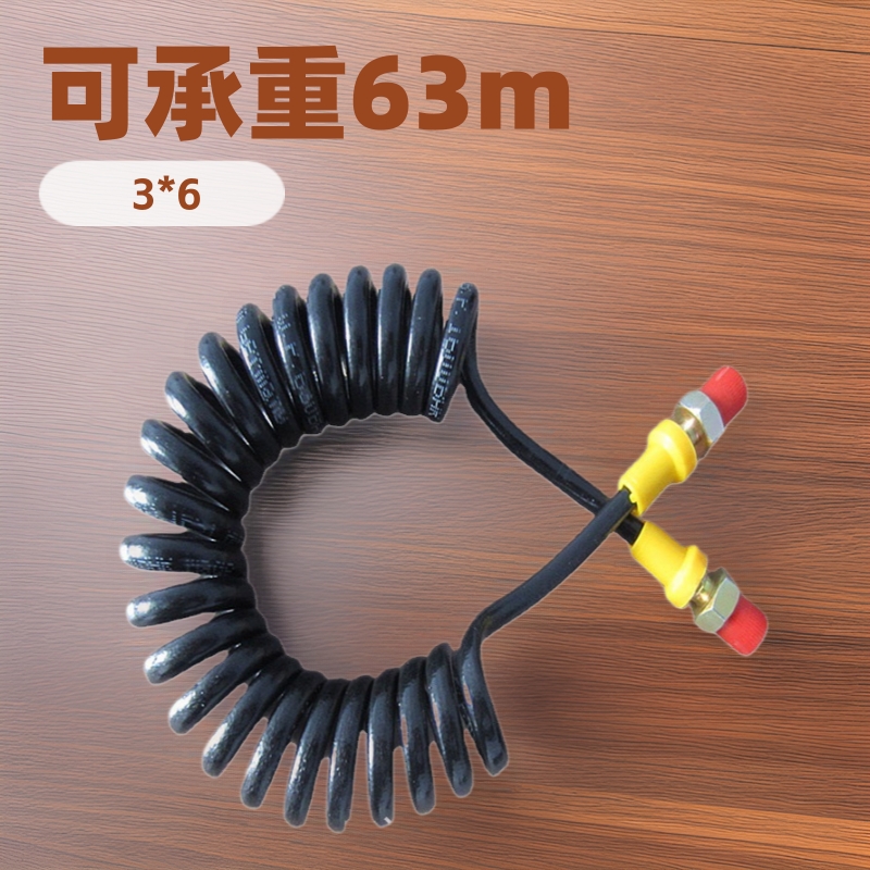 供应高压气动弹簧管螺旋测压管规格3*6可承受63mpa气管软管耐高压