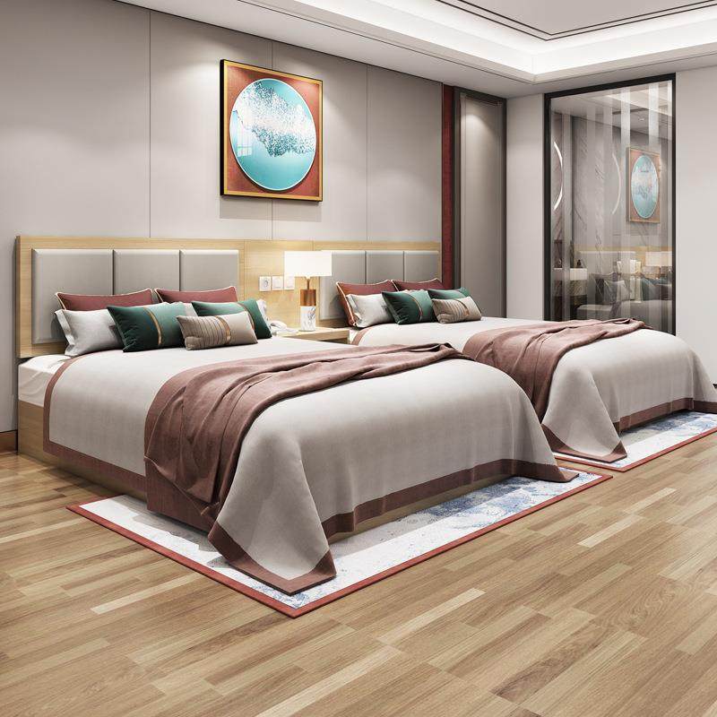 宾馆床酒店房间家具 大床标间快捷连锁出租屋标准间 商务组合全套