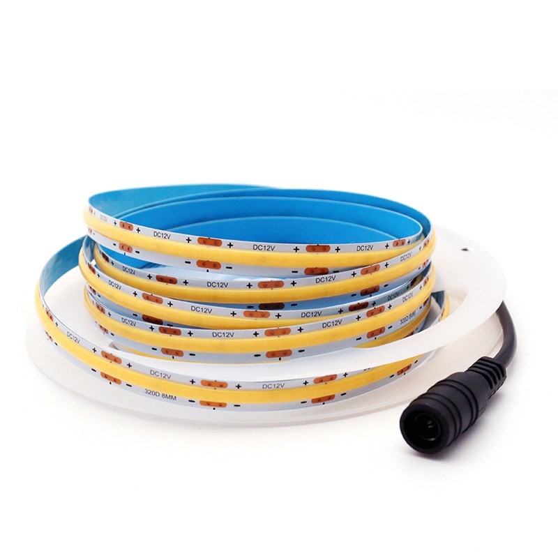 DC12VCOB灯带套装 5米单色套盒自粘嵌入式灯条320珠8MM无暗区