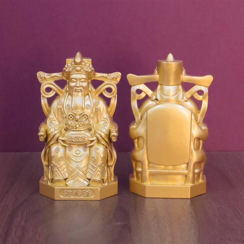 聚宝盆财神爷摆件招财进宝聚宝盆装饰摆件开业办公室家居桌面摆件