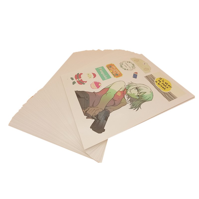 A4亮光面铜版纸不干胶 打印纸  背胶纸 A3不干胶贴纸 足100张/包