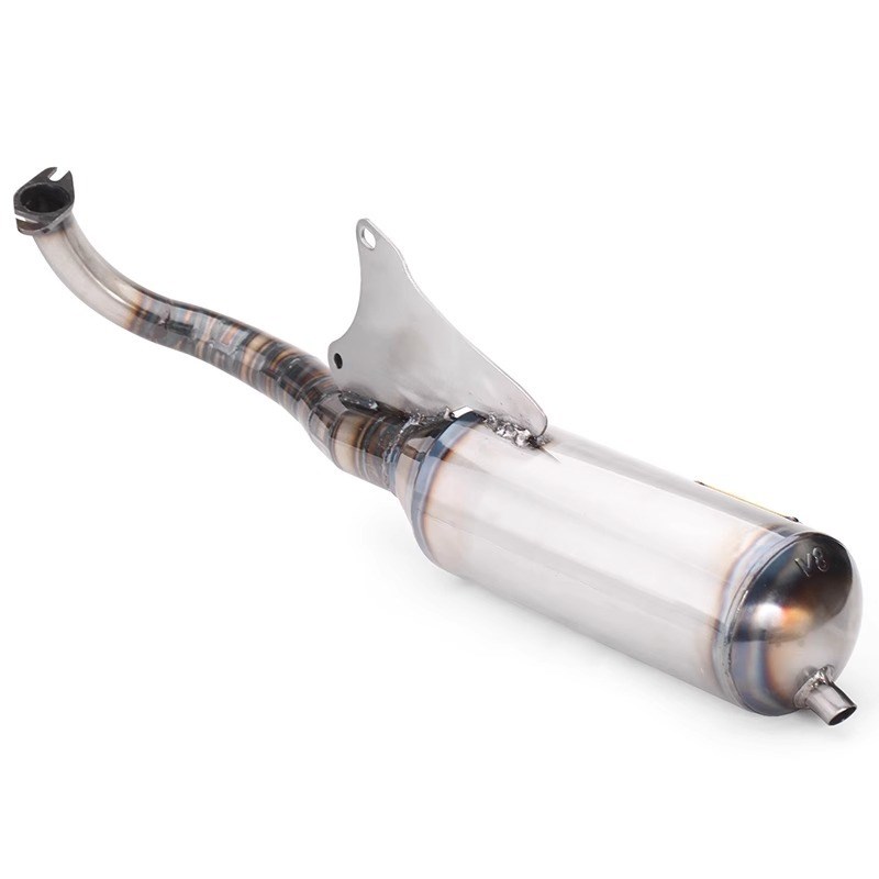 摩托车机车改装 台湾V8排气管 适用于JOG50 JOG90 不锈钢 耐高温