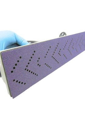 70400mm紫色旋风孔多孔砂纸 陶瓷磨料金属打磨抛光长条砂纸